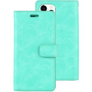 For iPhone 11 Pro MERCURY GOOSPERY MANSOOR Horizontal Flip Leather Case with Holder & Card Slots & Wallet(Mint Green)