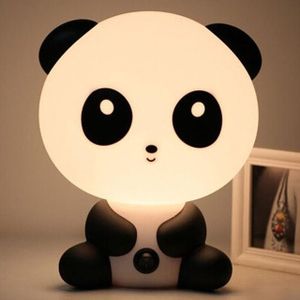 Baby Bedroom Lamps Night Light Cartoon Pets Pvc Plastic Sleep Led Kid Lamp Bulb panda(EU)