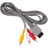 1.8 m component kabel audio video AV Composite 3 RCA-kabel voor de scherpste video belangrijkste 480p video-uitgang voor Nintendo Wii console