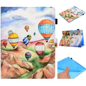 For iPad 2 / 3 / 4 Painted Horizontal Flat Leather Case with Sleep Function & Card Slot & Buckle Anti-skid Strip & Bracket & Wallet(Balloon)