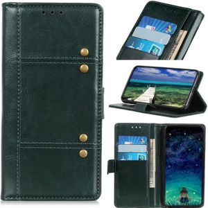 For Xiaomi Redmi Note 10 5G Peas Crazy Horse Texture Horizontal Flip Leather Case with Holder & Card Slots & Wallet(Green)