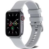 Plain Weave Silicone Watch Band voor Apple Watch Series 7 45 mm / 6 & SE & 5 & 4 44mm / 3 & 2 & 1 42 mm