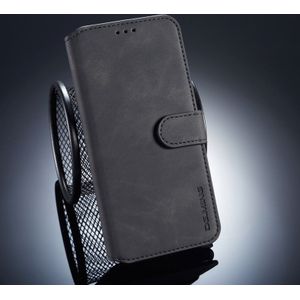 DG.MING Retro Oil Side Horizontal Flip Case for Huawei Mate 20 Lite  with Holder & Card Slots & Wallet (Black)