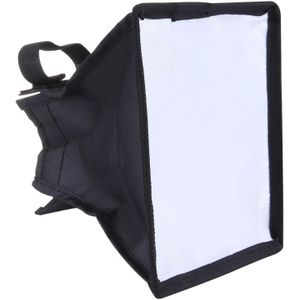 Portable Flash Folding Soft Box Without Flash Light Holder Size: 15 x 17 cm(Black + White)