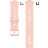 For Huwei Watch Fit Protective Silicone Case + Silicone Watchband Kit(Pink)