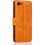 For iPhone 7 / 8 Calf Texture Magnetic Buckle Horizontal Flip Leather Case with Holder & Card Slots & Wallet & Photo Frame(Khaki)