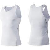Fitness Running Training Tight Quick Dry Vest (Kleur: Wit formaat: XXXL)