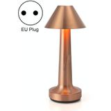 JB-TD001 LED Touch Table Lamp Cafe Restaurant Decoration Night Light  Specification: EU Plug(Red Copper)