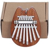 Mini 8 tone duim piano Kalimba muziekinstrumenten (hout chinchilla)