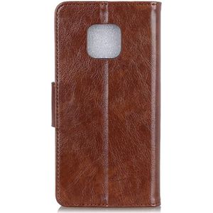 For Xiaomi Redmi Note 9 Pro / Note 9 Pro Max Nappa Texture Horizontal Flip Leather Case with Holder & Card Slots & Wallet(Brown)