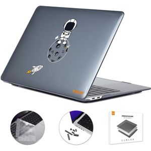 Voor MacBook Pro 16.2 A2485 ENKAY Hat-Prince 3 in 1 Spaceman Pattern Laotop Beschermende Crystal Case met TPU Keyboard Film/Anti-stof Pluggen  Versie: US (Spaceman No.4)