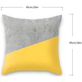 2 PCS 45x45cm Yellow Striped Pillowcase Geometric Throw Cushion Pillow Cover Printing Cushion Pillow Case Bedroom Office  Size:450*450mm(7)