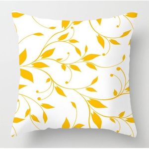 2 PCS 45x45cm Yellow Striped Pillowcase Geometric Throw Cushion Pillow Cover Printing Cushion Pillow Case Bedroom Office  Size:450*450mm(7)