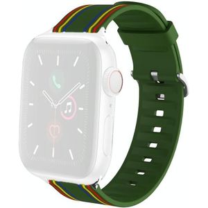 Silicone Replaceable Watch Strap For Apple Watch Series 6 & SE & 5 & 4 40mm / 3 & 2 & 1 38mm(16)