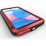 For Galaxy A30s LOVE MEI Metal Shockproof Waterproof Dustproof Protective Case(Red)
