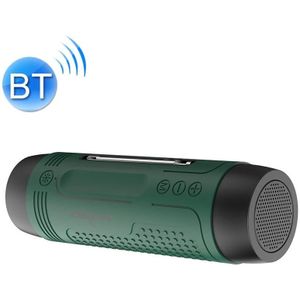 ZEALOT A2 Multifunctional Bass Wireless Bluetooth Speaker  Built-in Microphone  Support Bluetooth Call & AUX & TF Card & LED Lights (Dark Green)