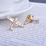 Retro Air Plane Brooches For Men(Gold)