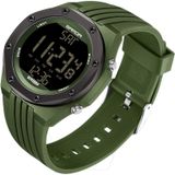 Sanda 6093 Waterdichte lichtgevende elektronische digitale horloge (Army Green)
