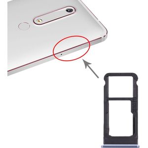SIM Card Tray + SIM Card Tray / Micro SD Card Tray for Nokia 6.1 / 6 (2018) / TA-1043 TA-1045 TA-1050 TA-1054 TA-1068 (Blue)