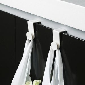 10 PCS / 5 Sets Plastic Hook for Household Storage Cabinet Door(White)