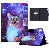 Voor iPad 10th Gen 10.9 2022 Elektrisch Geperst Gekleurde Tekening Smart Leather Tablet Case (Star Cat)