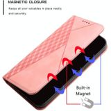 Voor Motorola Moto G200 5G / EDGE S30 Diamant Splicing Skin Feel Magnetic Leather Phone Case (Rose Gold)