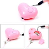 Heart Style Emergency Personal Alarm Key Chain with SOS & LED Light for Women / Kids / Girls / Superior  Random Color Delivery