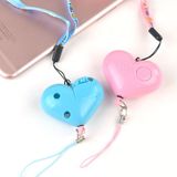 Heart Style Emergency Personal Alarm Key Chain with SOS & LED Light for Women / Kids / Girls / Superior  Random Color Delivery