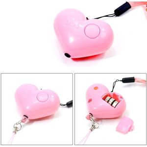 Heart Style Emergency Personal Alarm Key Chain with SOS & LED Light for Women / Kids / Girls / Superior  Random Color Delivery