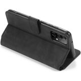 For samsung Galaxy A52 5G DG.MING Retro Oil Side Horizontal Flip Leather Case with Holder & Card Slots & Wallet(Black)