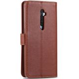 Voor OPPO Reno2 Z AZNS Schapenvacht textuur horizontale flip lederen kast met Holder & Card Slots & Wallet(Brown)