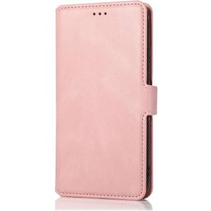 For iPhone 8 Plus / 7 Plus Retro Magnetic Closing Clasp Horizontal Flip Leather Case with Holder & Card Slots & Photo Frame & Wallet(Rose Gold)