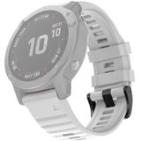 Voor Garmin Fenix 7 Silicone Watchband (White)