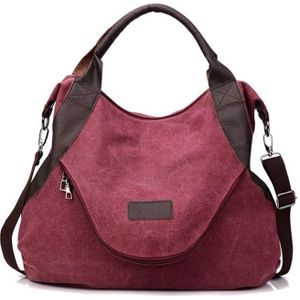 Simple Women Bag Large Capacity Bag Travel Hand Bags for Women Female Handbag Designers Shoulder Bag(red)