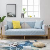 Four Seasons Universal Simple Modern Non-slip Full Coverage Sofa Cover  Size:110x110cm(Versailles Blue)