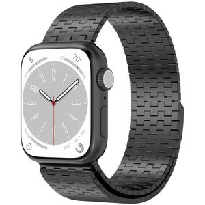 Voor Apple Watch Ultra 49 mm magnetische gesp roestvrijstalen metalen horlogeband