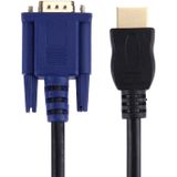 1.8m HDMI Male to VGA Male 15PIN Video Cable(Black)