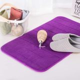 Anti slip water absorptie rug badkamer mat Shaggy Memory Foam keuken deur Vloermatten  grootte: 50X80CM (paars)