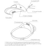 Leuke Pet Bladeless Fan Hoed USB Oplaadbare Verstelbare Snelheid Zomerzon Bescherming Zonnescherm Fan (Flower Duck)