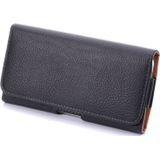 Litchi Texture Horizontal Style Waist Bag for Galaxy Note 4 / Note 3 / Note II / N7100