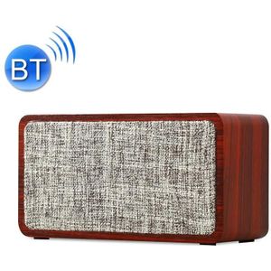 Q2 Subwoofer Wooden Wireless Bluetooth Speaker(Red)