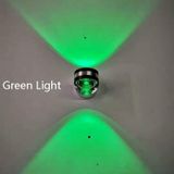 LED Up And Down Light Wall Light Double-Sided Crystal Aluminum Lights Upper Outlet  Power:2W(Green Light)