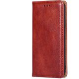 For Samsung Galaxy S8 PU + TPU Gloss Oil Solid Color Magnetic Horizontal Flip Leather Case with Holder & Card Slot & Wallet(Brown)