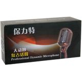 Professional Wired Classical Dynamic Microphone  Length: 18cm (Silver)