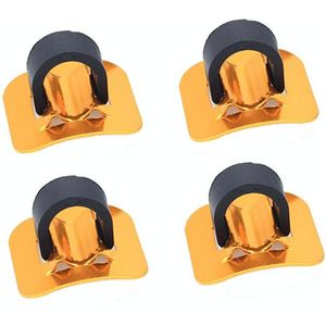 10 PCS Mountain Road Bicycle Hose Line Guide Adhesive Wire Seat Frame Cable Fixing C Buckle  Style: Plastic Buckle(Golden)