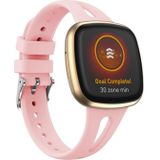 Voor Fitbit Versa 3/4 waterdruppel slanke siliconen horlogeband  maat: L