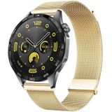 Voor Huawei Watch GT 4 46 mm Milan Daul magnetische stalen mesh horlogeband