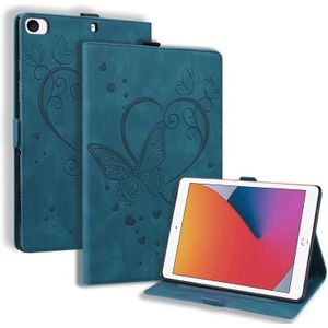 Love Butterfly Pattern Horizontal Flip Leather Case with Holder & Sleep / Wake-up Function For iPad Mini 1 / 2 / 3 / 4 / 5(Blue)