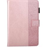 Glitter Poeder Stitching Hot-dressed Changing PU Lederen Case met Houder & Card Slots & Slaap / Weks-Up Functie voor iPad Mini 5/4/3/2/1 (Pink)