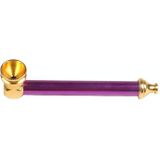 3 PCS Imitation Gold Pipe Small Copper Pipe(Purple)